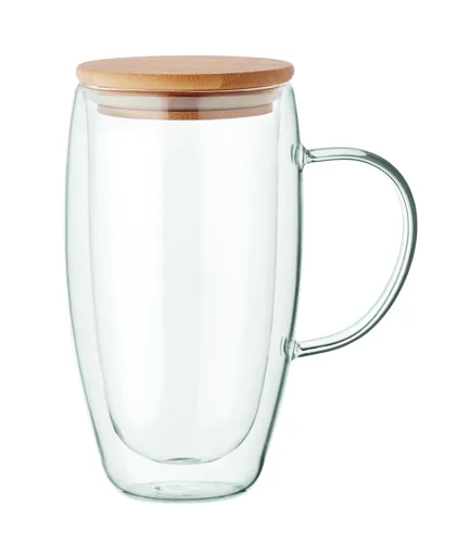 TEROL Dupla falú üvegbögre 450ml