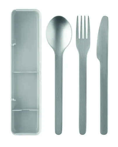 MESTECK Rozsdam. acél evőeszközkészlet