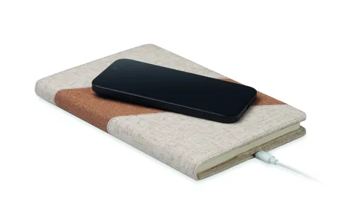 CORTONA A5 jegyzetfüzet 15W töltővel