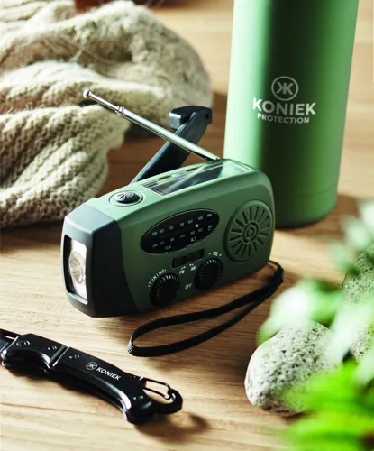 ONDA Hordozható rádió LED lámpával