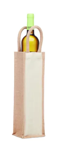 CAMPO DI VINO Juta boros táska egy palackhoz