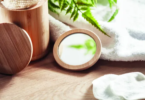 MALAY Bambusz sminktükör