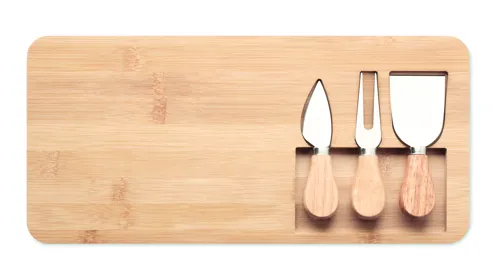 GLENAVY Bambusz sajttálaló készlet