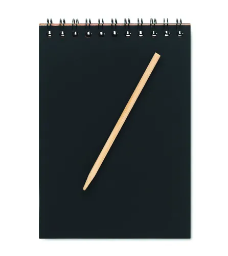 BLACK Gyűrűs képkarcoló füzet