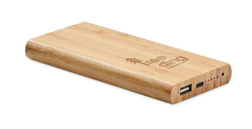 ARENA C 6000 mAh bambusz powerbank