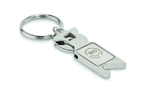 TOKEU EUR érmés kulcstartó