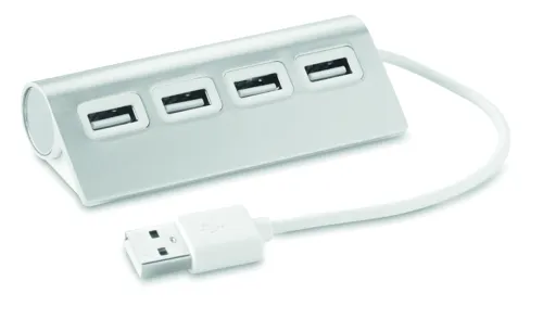 ALUHUB 4 portos USB elosztó