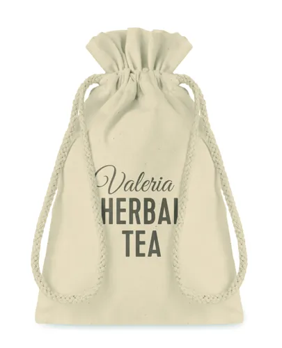 TASKE SMALL Kis pamut zsinórós tasak