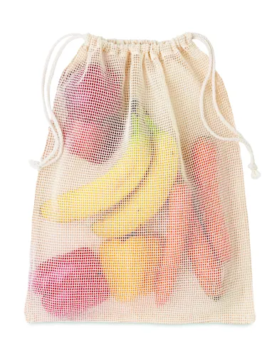 VEGGIE Hálós pamut bevásárlózsák