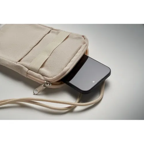 MOBIBOLSA Keresztpántos telefon tartó Bézs 