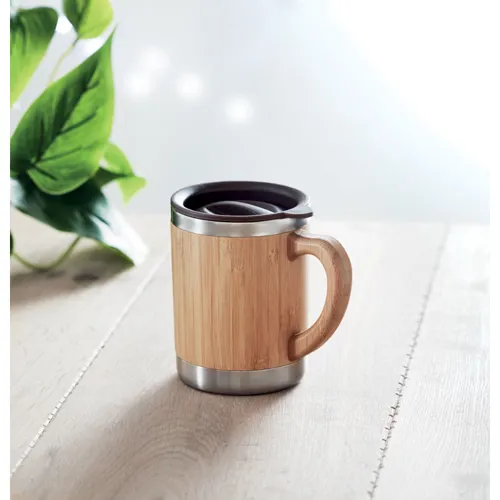 MOKKA Duplafalú pohár 300ml Fa 