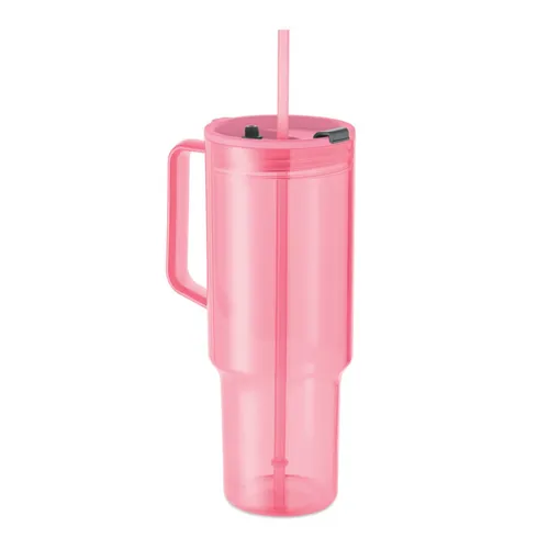 MUGORA RPET pohár 1200 ml Áttetsző Rózsaszín 
