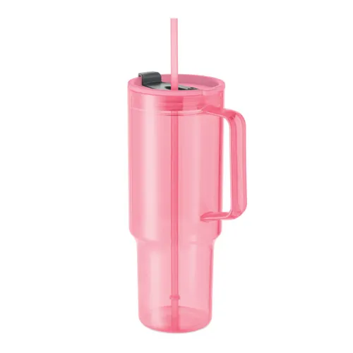 MUGORA RPET pohár 1200 ml Áttetsző Rózsaszín 
