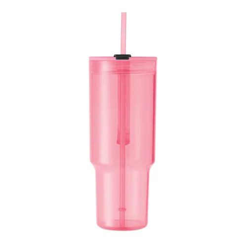 MUGORA RPET pohár 1200 ml Áttetsző Rózsaszín 