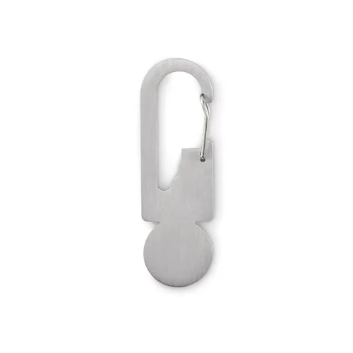 MULTIKEY Multifunkciós érmés kulcstartó Ezüst 