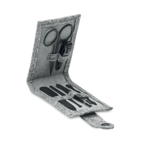 NAILKIT FELT RPET filc 6 db-os manikűrszett Szürke 