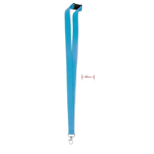 PANY Nyakpánt karabinerrel, 20 mm Türkiz 