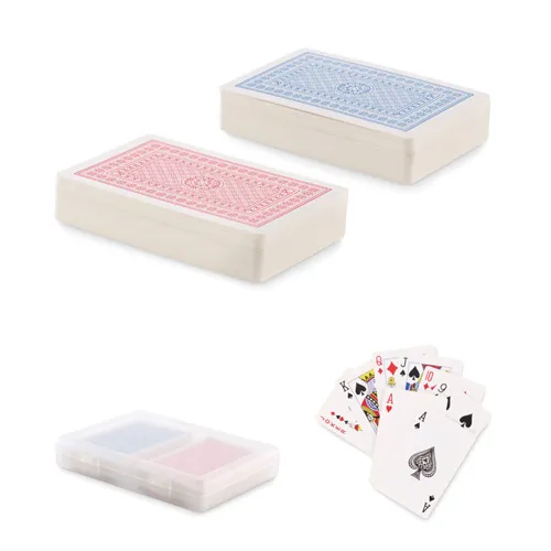 PLAYCARD Franciakártya készlet, 2 pakli Áttetsző 