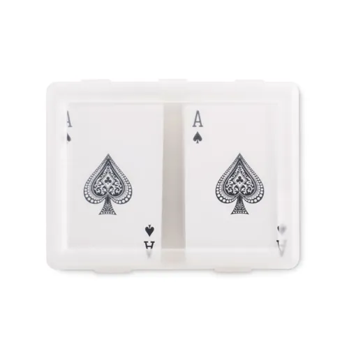 PLAYCARD Franciakártya készlet, 2 pakli Áttetsző 