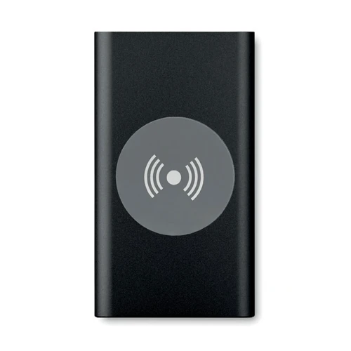 POWER&WIRELESS 4000 mAh vez.nélk. powerbank Fekete 