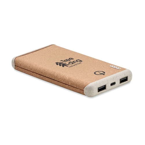 RALIA 10000 mAh vez.nélk. powerbank Bézs 