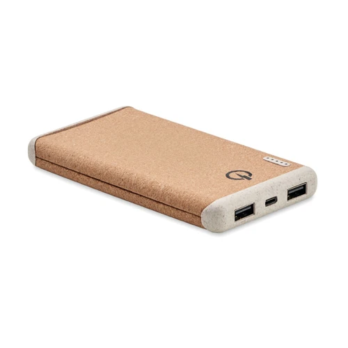 RALIA 10000 mAh vez.nélk. powerbank Bézs 