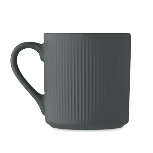 RIBMUG Bordázott kerámia bögre 340 ml Kőszürke 