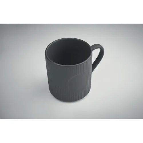 RIBMUG Bordázott kerámia bögre 340 ml Kőszürke 