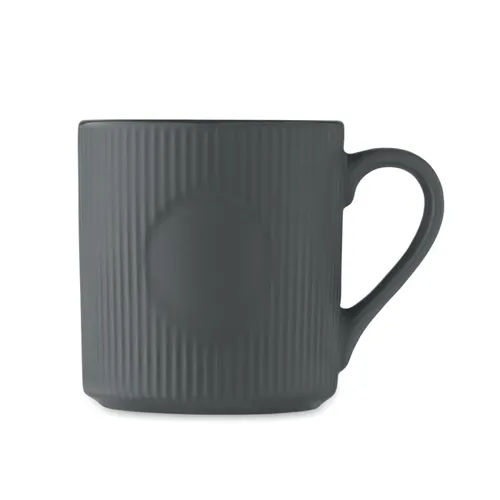 RIBMUG Bordázott kerámia bögre 340 ml Kőszürke 