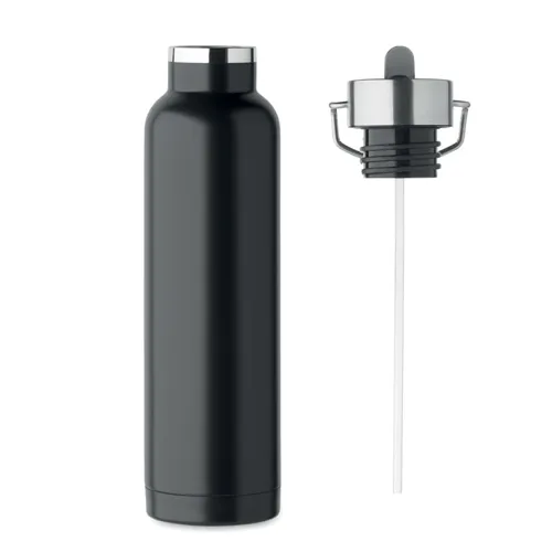 RIFLOW Duplafalú termoszpalack 660 ml Fekete 