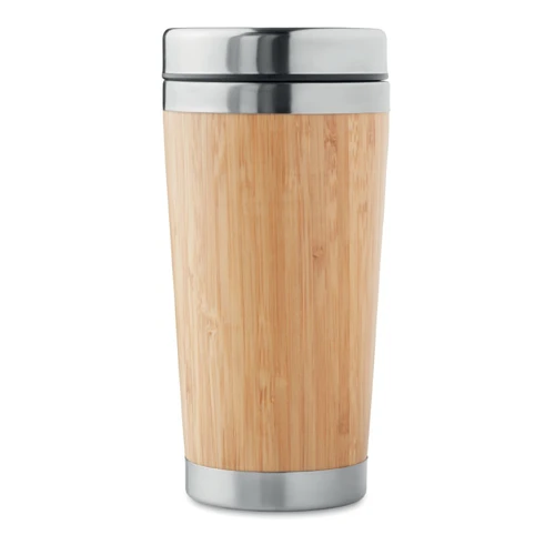 RODEODRIVE+ Duplafalú bambusz úti bögre 400ml Fa 