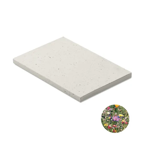 SEED BOOK A5 magpapír borítójú notesz Fehér 