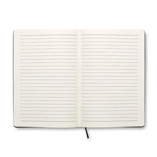 SOFTNOTE A5 vonalas PU borítós notesz Fekete 