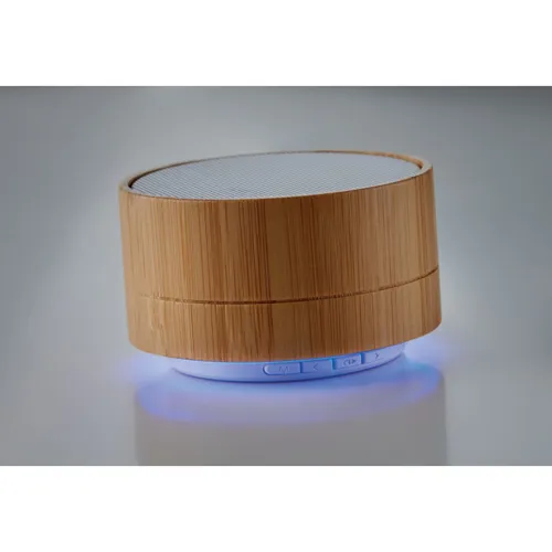 SOUND BAMBOO 3W bambusz vez. nélk hangszóró Fehér 
