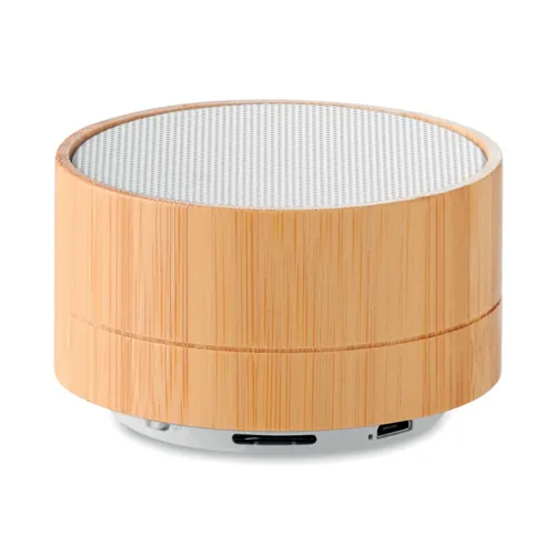 SOUND BAMBOO 3W bambusz vez. nélk hangszóró Fehér 