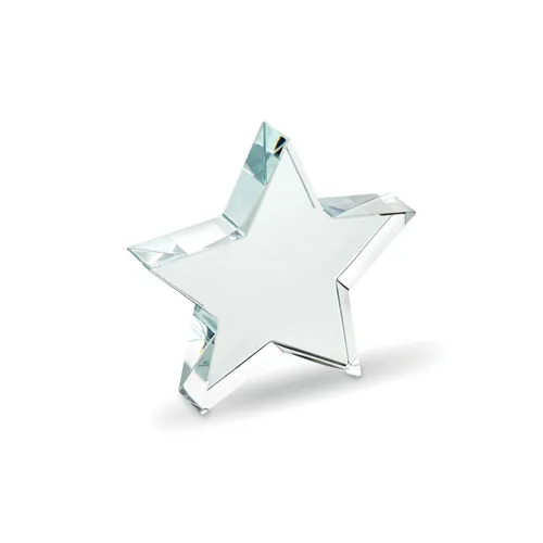 STARWARD Csillag üveg díj/emlékplakett Áttetsző 