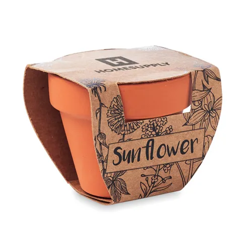 SUNFLOWER Terrakotta ültető, napraforgó Fa 
