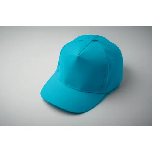 SUNNY 5 panel baseball sapka 180 gr Türkiz 