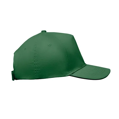 SUNNY 5 panel baseball sapka 180 gr Sötétzöld 