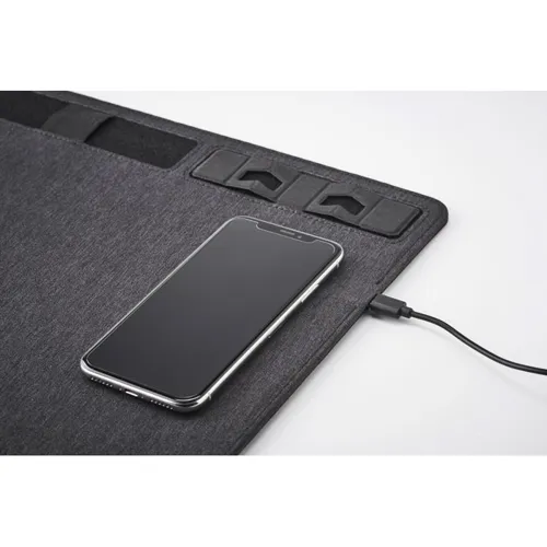 SUPERPAD RPET egéralátét  15W töltővel Kőszürke 