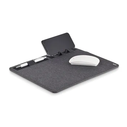 SUPERPAD RPET egéralátét  15W töltővel Kőszürke 