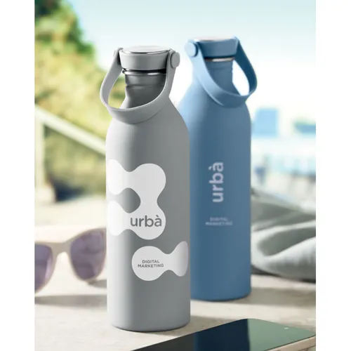 SVALUR Szimplafalú palack 500 ml Szürke 