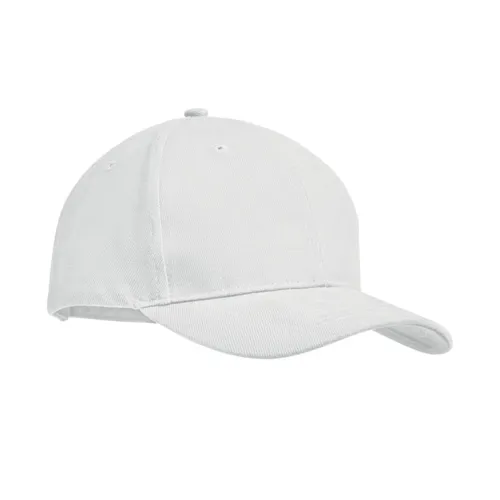 TEKAPO 6 panel baseball sapka 270g/m² Fehér 