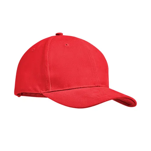 TEKAPO 6 panel baseball sapka 270g/m² Piros 