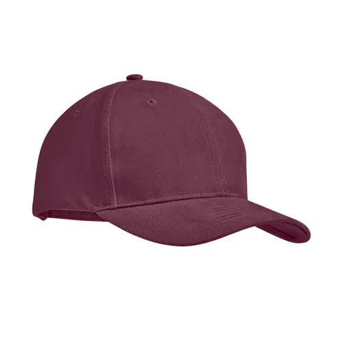 TEKAPO 6 panel baseball sapka 270g/m² Bordó 