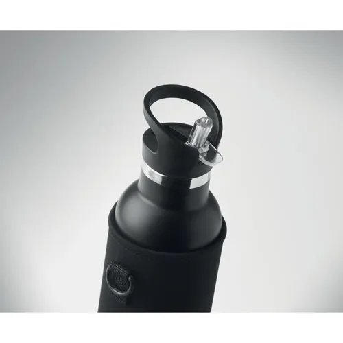 TIKSI Duplafalú termosz 700 ml Fekete 