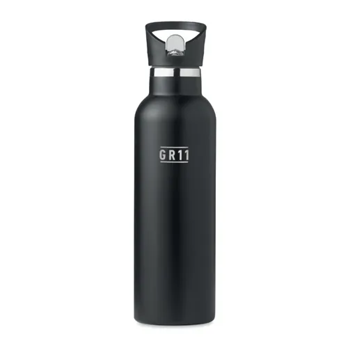 TIKSI Duplafalú termosz 700 ml Fekete 