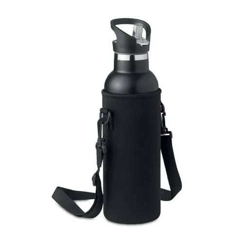 TIKSI Duplafalú termosz 700 ml Fekete 