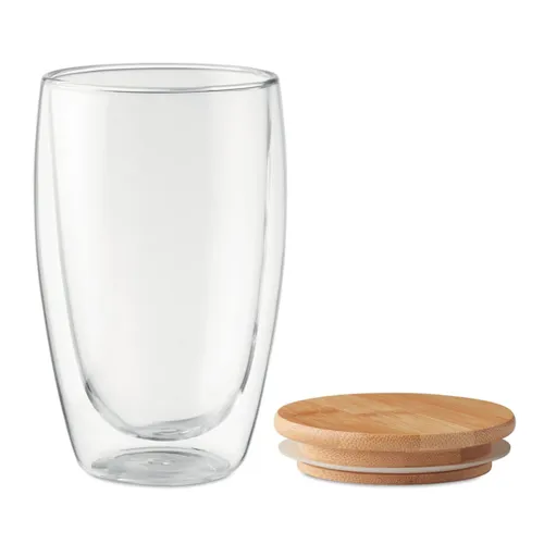 TIRANA LARGE Duplafalú üveg pohár, 450 ml Áttetsző 