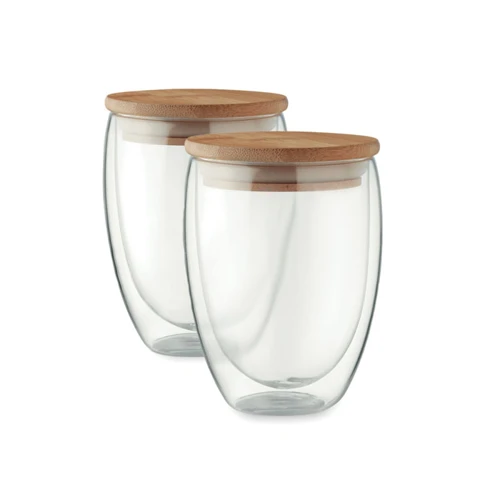 TIRANA SET 2 db 350 ml-es pohár készlet Áttetsző 
